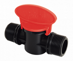 Кран проходной с наружной резьбой Н½"*Н½" PN6 (POLIEXT) (400)